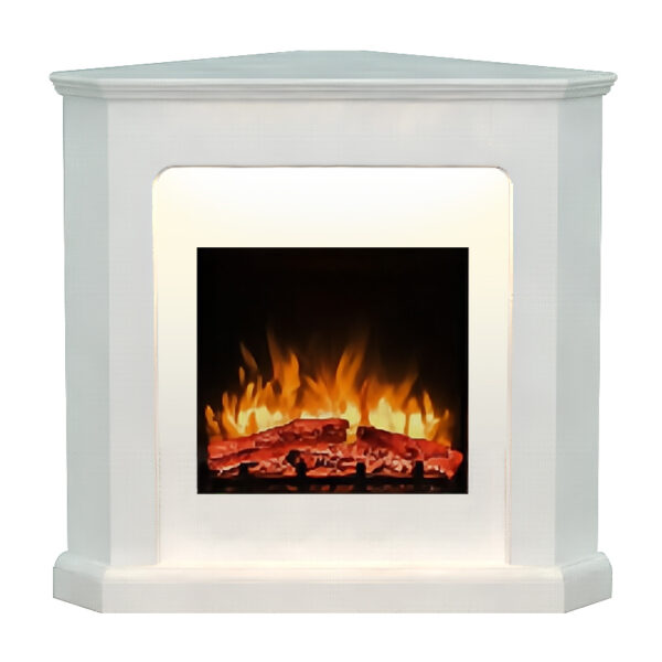 Coner Electric Fireplce with Wood Mantel WF022 - Image 2