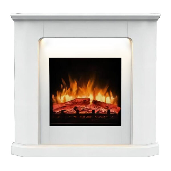 Coner Electric Fireplce with Wood Mantel WF022 - Image 3